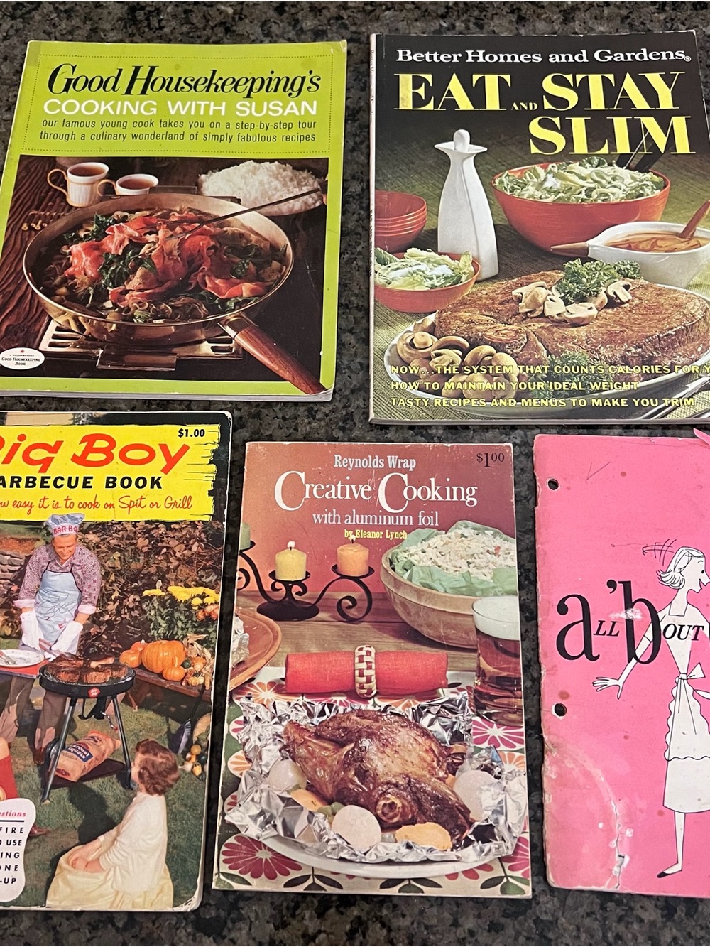 Vintage Cookbook Lot-Good Housekeeping/Better Homes Gardens/Big Boy